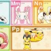 hirespokemon:Pokémon alphabet! Another 2003 illustration by the legend Emiko Yoshino