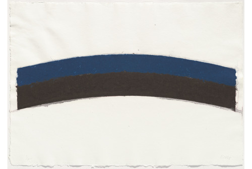 Ellsworth Kelly, Colored Paper Image III (Blue Black Curves), 1976
