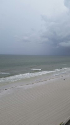 Rainy Day At The Beach. 