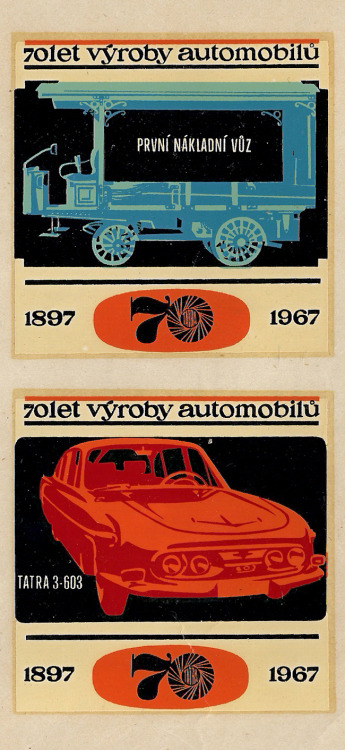 Tatra Historical Decals, 1967. Czechoslovakia. Via flickr