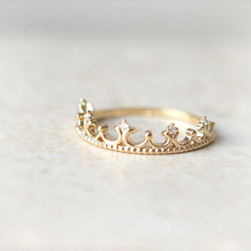 princess-femme:This lovely ring is available on Etsy in gold (pictured) and in silver. It costs $28 
