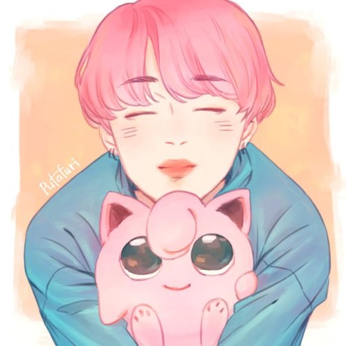 Jimin with his Jigglypuff 