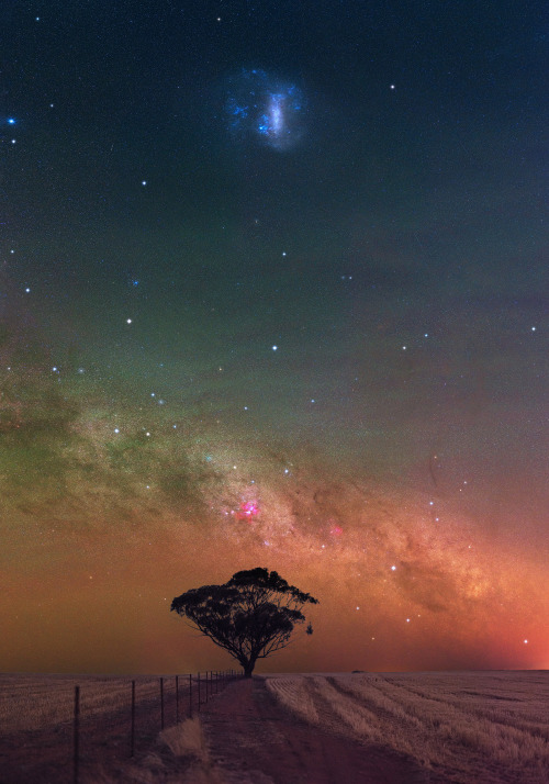 inefekt:  Large Magellanic Cloud & Carina at Northam, Western AustraliaNikon d5500 - 85mm - ISO 3200 - f/2.8 - Foreground: 6 x 10 seconds - Sky: 34 x 30 seconds - iOptron SkyTracker