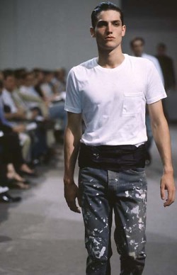 ohyescoolgreat:  cotonblanc:The perfect white tee, spring / summer 1998 by Helmut Lang.