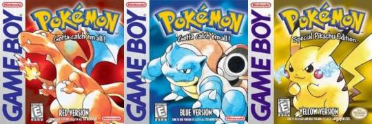 REBLOG IF YOUR FIRST POKEMON GAME WAS POKEMON RED/BLUE/YELLOW