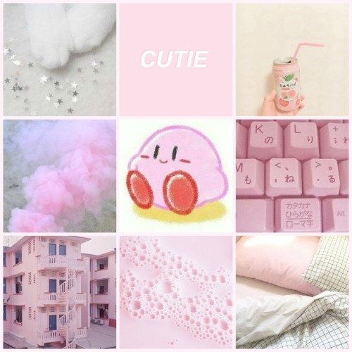 soft-kins:moodboard for Kirby who likes pastels