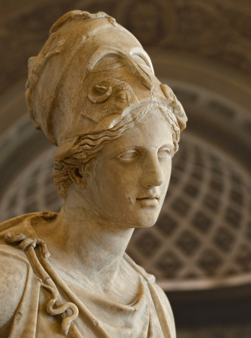 theancientwayoflife:~ Athena (so-called “Athena Mattei”).Culture/Date: Roman (?) copy ca. 100 B.C. a