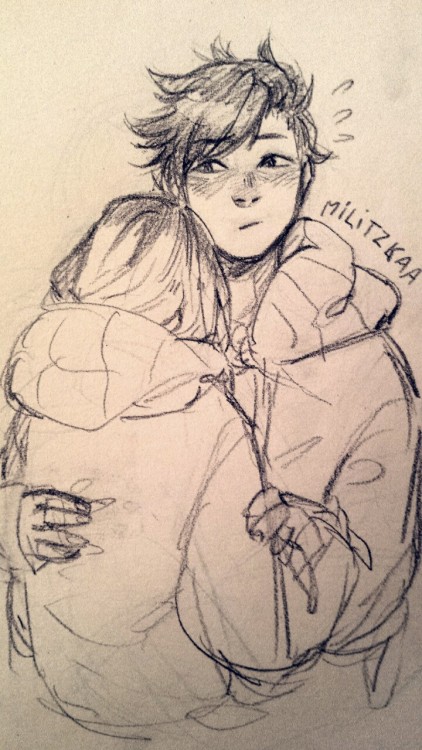 militzkaa:  headcanon where kenma gets cuddly when it’s cold and kuroo doesn’t know how to deal with it 