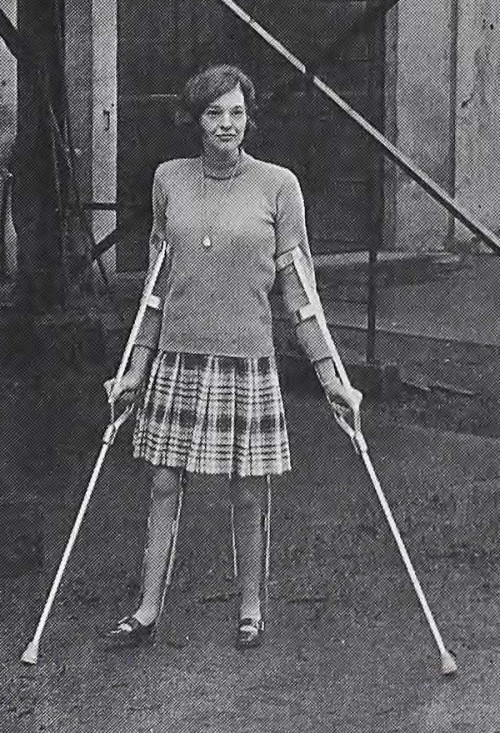 Vintage 1960s polio girl