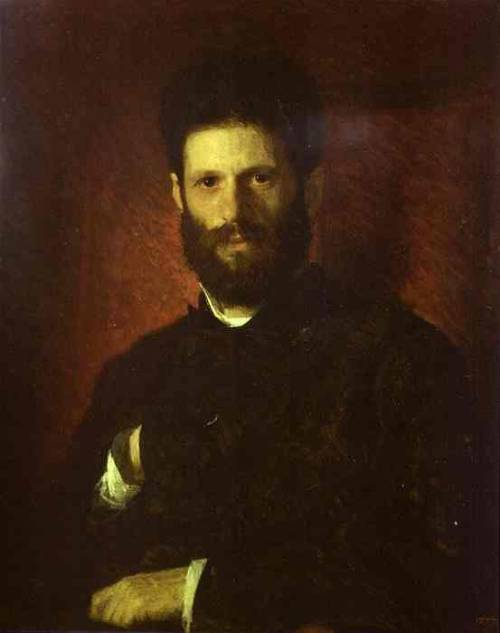 artistkramskoy:  Portrait of the Sculptor Mark Antokolsky, 1876, Ivan KramskoiMedium: oil,canvas