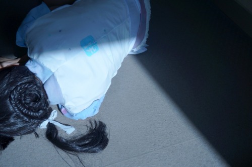 randoselkakumei:  モデル:美瑛  衣服:ランドセル革命 他者への不安 
