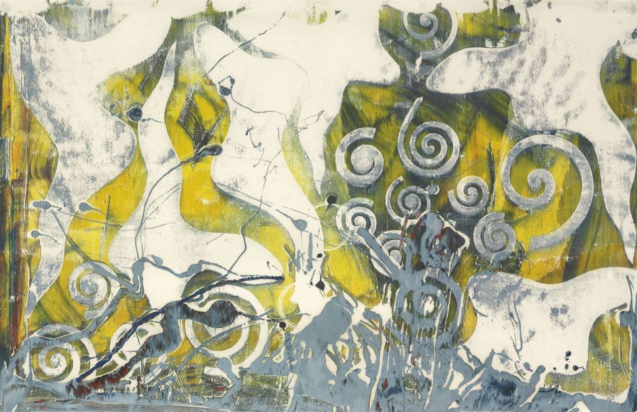 thunderstruck9:  Phillip Taaffe (American, b. 1955), Untitled, 1985. Acrylic and