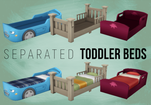 simspirashun: Toddler Bed Frames + MattressHaven’t seen anyone do this yet! The frames retain all th