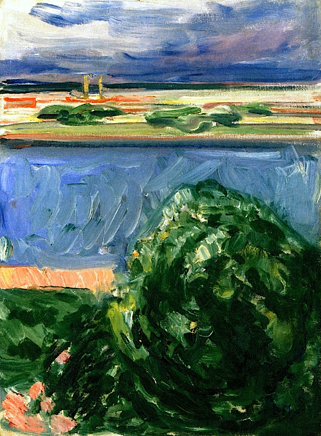 bofransson:  Canal with Dark Clouds Edvard Munch - 1908