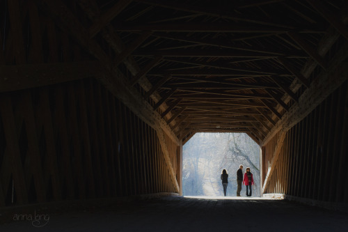gnoleiramanna: Untitled. - Schofield Ford Covered Bridge on Christmas