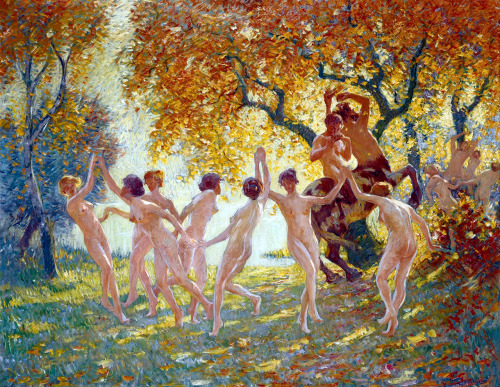 bellsofsaintclements:“Dance of joy” by Belgian artist Alfons Van Beurden (1878-1962).