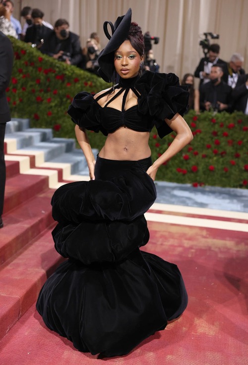 best-dressed black women at the met ball 2022Normani in Christian Siriano; Adwoa Aboah in Tory Burch