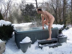 outgoingnudist:  Home Nudism - Winter NudistsWinter comes with LOTS of snow; higher heating bills; and for me, some days, a depression devoid of the brilliant sunshine!  While beautiful, it’s almost a mockery to remind us that naked outdoor days are