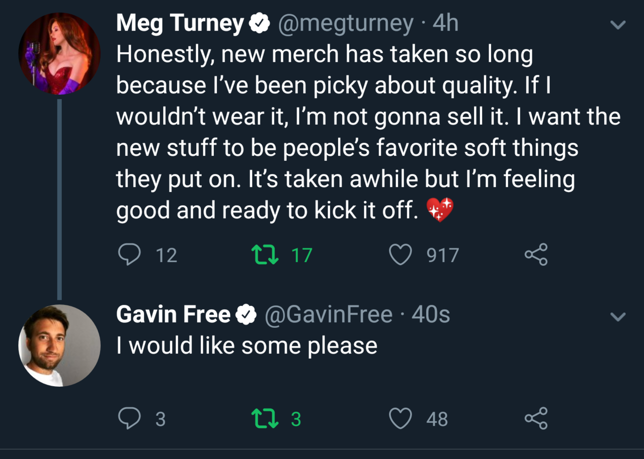 Turney gavin free dating meg is still Gavin Free