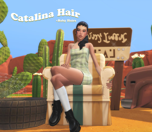 twinksimstress:                          Catalina Hair for the sims 4 Base Game EA Palette Custom 