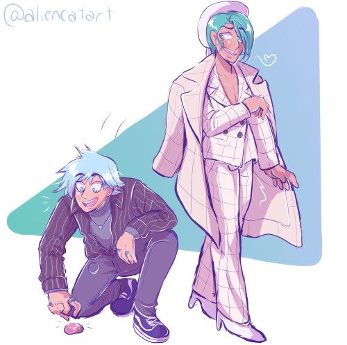 aliencatart:04.13.2021 had an artblock so i pulled out the trusty ol’ outfit request meme and asked 