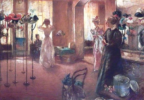 The Hat Shop  -  Henry Tonks 1892Impressionism