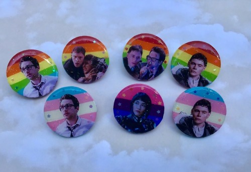 newtisabottom:i made some pride buttons! theyre 1.5 inches and have 2 pinbacks! 6$ each! purchase he