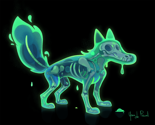 Ghost dog design for the character design challenge from last month !