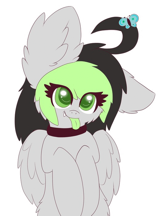 askbreejetpaw:  Bree and a Butterfly. Im running out of questions to answer, so if