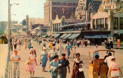 iwaslordkitchenersvalet:  Atlantic City Boardwalk, 1950s. 