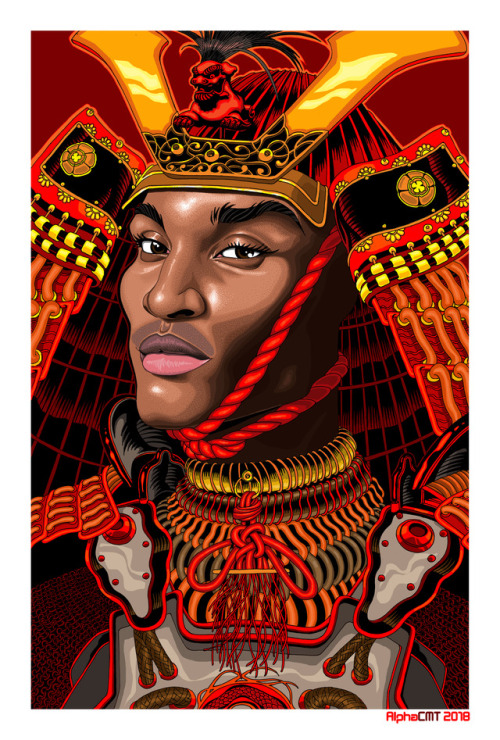 alphacmt:Yasuke: Scarlet Ascendant This is my interpretation of Yasuke, the first Black samurai in 