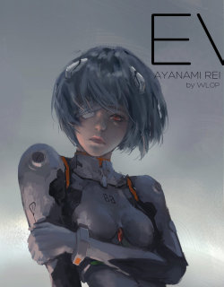 rhubarbes:  Ayanami Rei by wlop 