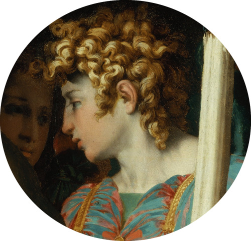 srednod:Curls from Death Christ with Angels (Details)Rosso Fiorentino 1525