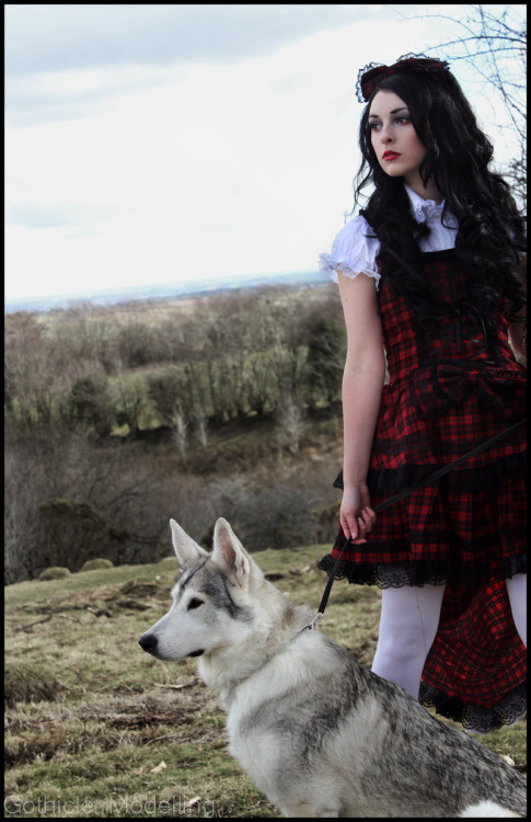 Red Riding Hood/Beast Of Bodmin Moor set of ImagesKohl-Framed ImagesModelling with Mishka the Wolf D