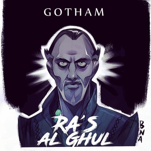 Ra’s al Ghul the mentor of BATMAN I’m freaky out, the serie #GOTHAM ITS AMAZING :) this little drawi