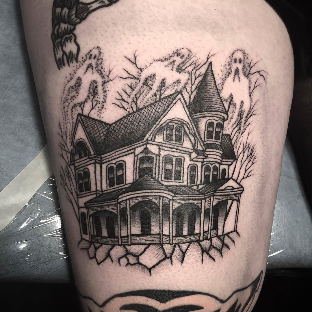 Infested house tattoo - Tattoogrid.net