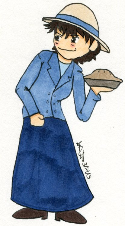 It&rsquo;s Pi Day, so I drew one of Keystone&rsquo;s best pie-throwers, Mabel Normand. Happy