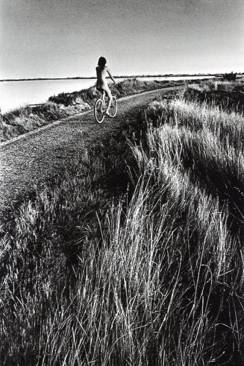 XXX Nude on Bike by Jeanloup Sieff, 1964 photo