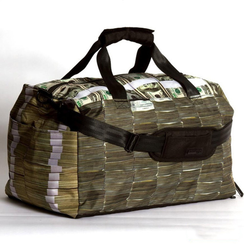 digitalramen:   Sprayground’s Money Stacks duffle bag lets you fake it till you make it.