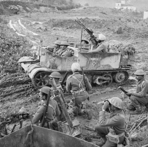 A Universal Carrier And Mortar Team Of The Indian 6th Royal Frontier Force Between Lanciano And Orsogna,