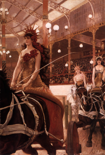 artist-tissot: The Ladies of the Cars, 1885, James Tissot Medium: oil,canvas