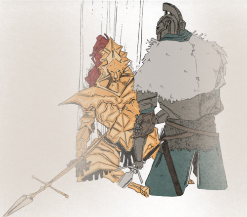 lordranandbeyond: Golden armor associated with Dragonslayer Ornstein, from the age of gods, and imbu