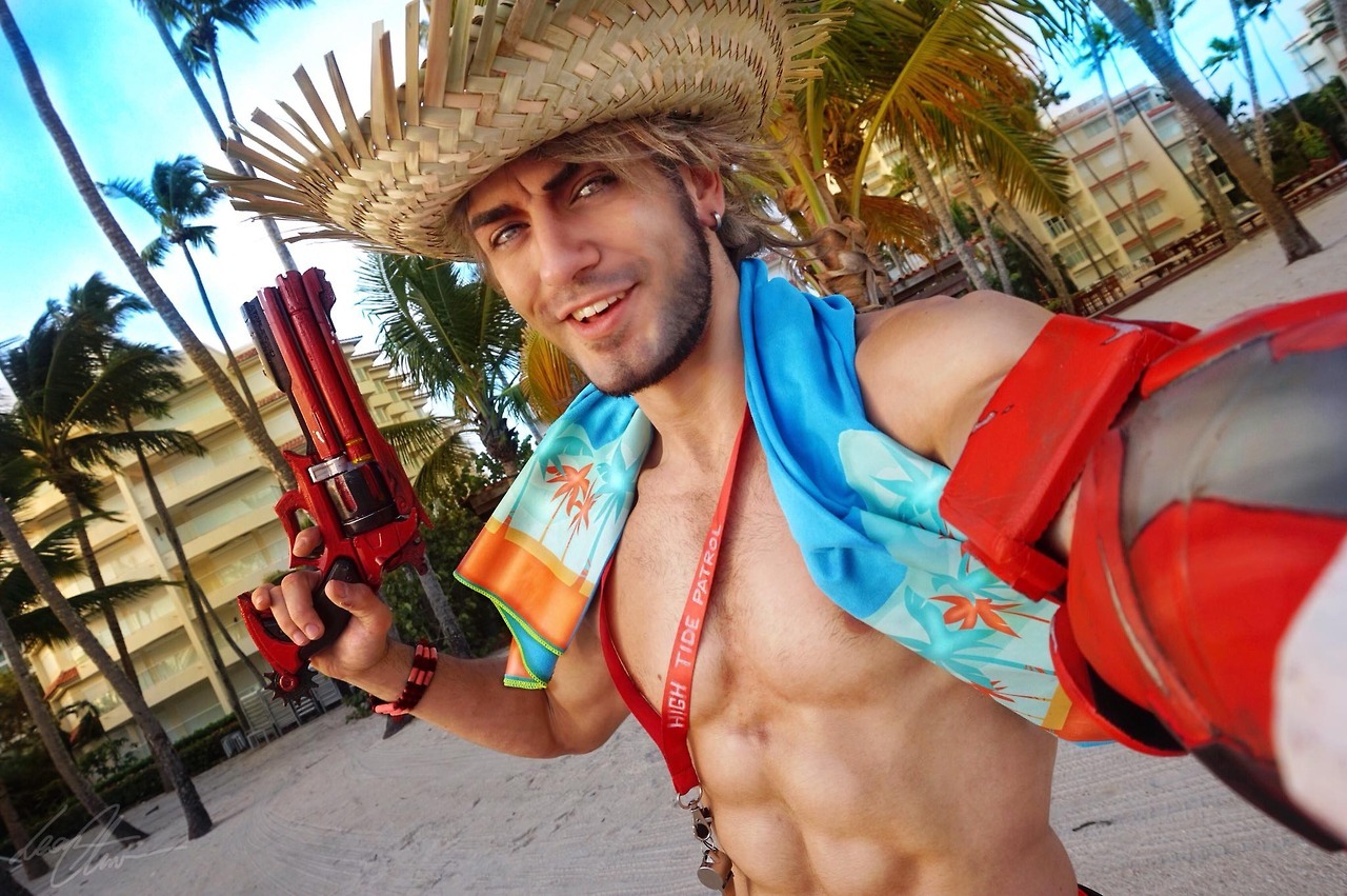 wolf2009:  dicksandwhich:Leon Chiro as Summer Games McCree  He is still GORGEOUS