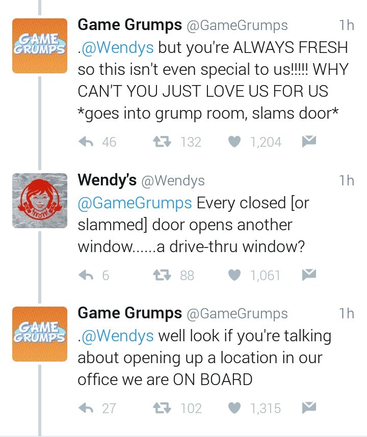 captain-atlantic:  I can’t believe I made Game Grumps and Wendy’s break up :///