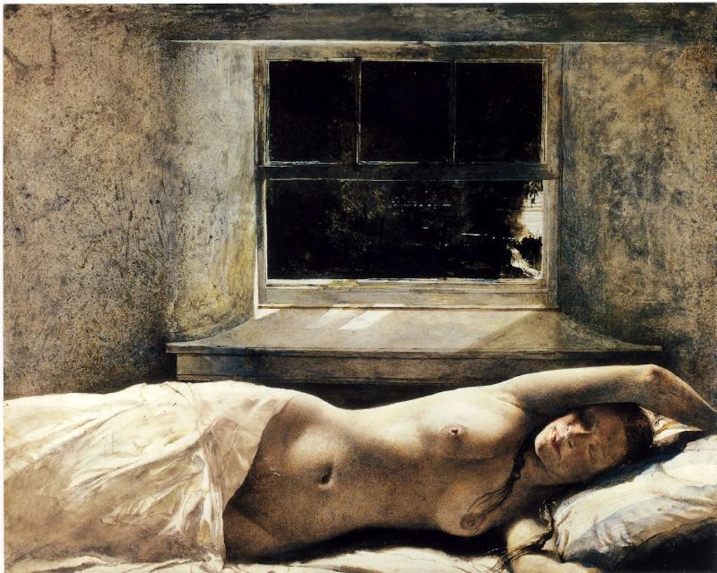 beyond-the-canvas:  Andrew Wyeth, Overflow, 1978. 
