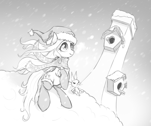 awsdedraws:  Merry Christmas everyone. I got around 2 weeks break. Time to draw some stuff.  <3