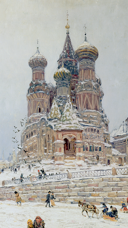 angelicxi:Nikolay Nikanorovich DubovskoyIn the Monastery (1917)Frosty Morning (1894)St. Basil’