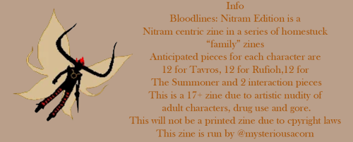 bloodlineszine: Applications for the Nitram zine are open!! Apply here!