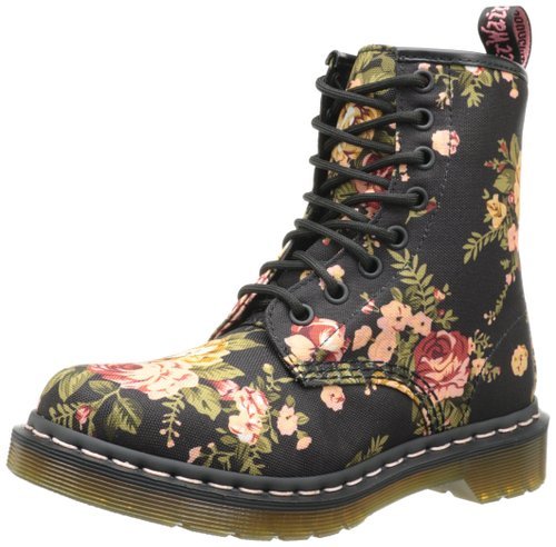 wickedclothes:  Dr. Martens Floral Boots With the Dr. Martens 1460 Rose 8 Eye Boot,