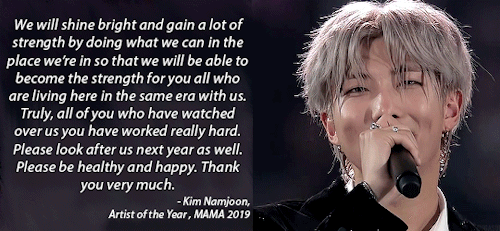BTS X MAMA 2019 Acceptance Speeches
